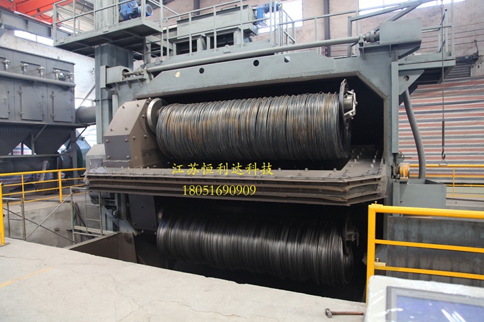 线材盘圆整捆抛丸机